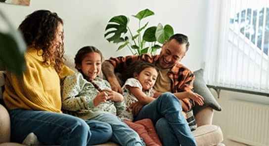 familie som har bedret privatøkonomien hos svea