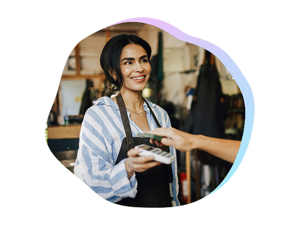 dame som har betalt i svea checkout