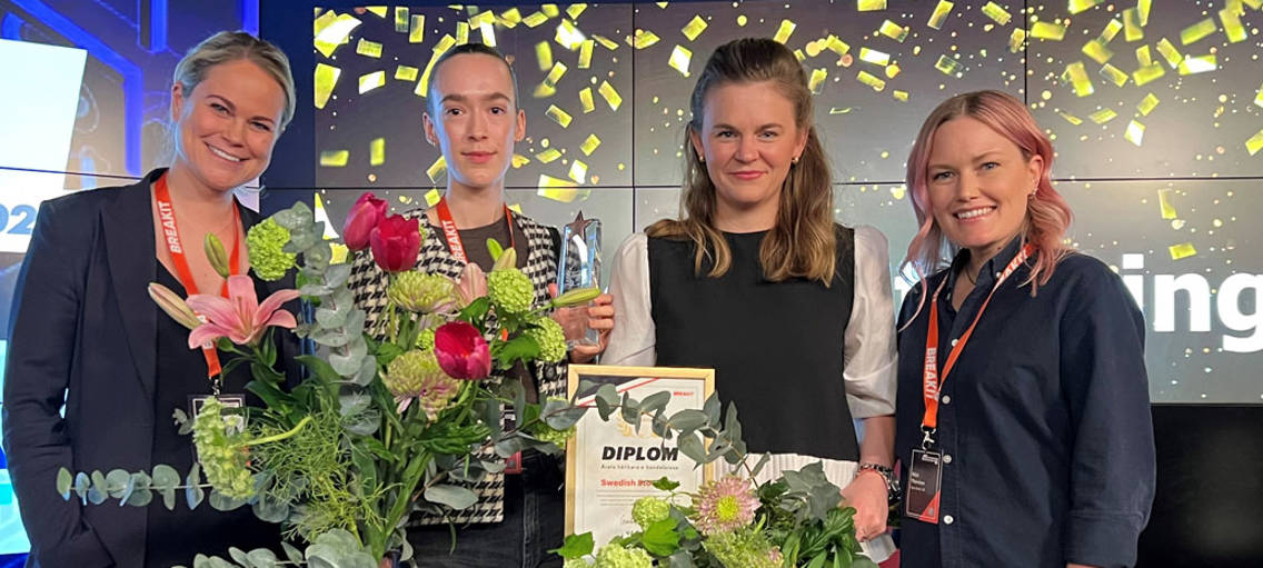 Bild på vinnarna på Breakits E-com day