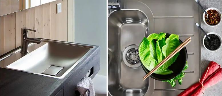 Diskbänkar i rostfritt stål