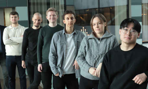 Gruppbild på trainee-teamet på Svea Bank