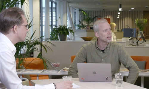Bild på expertpanelen i webbinarium från 7 april