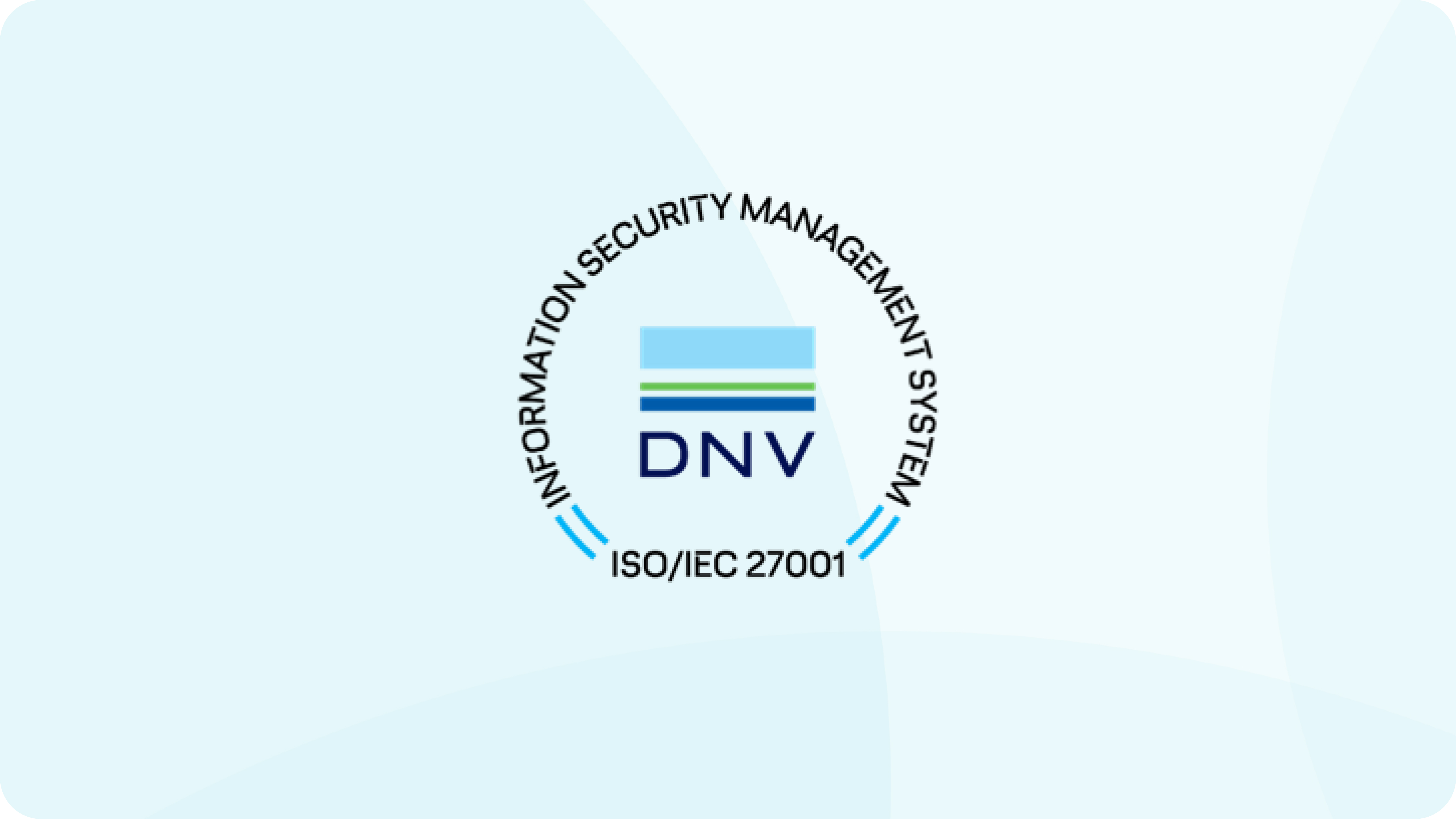 bildet viser merket fra ISO-sertifisering