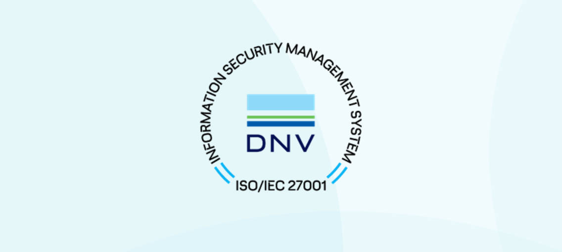 bildet viser merket fra ISO-sertifisering