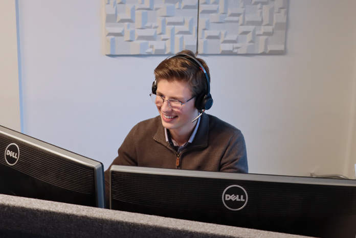 Jonathan på kundesenteret
