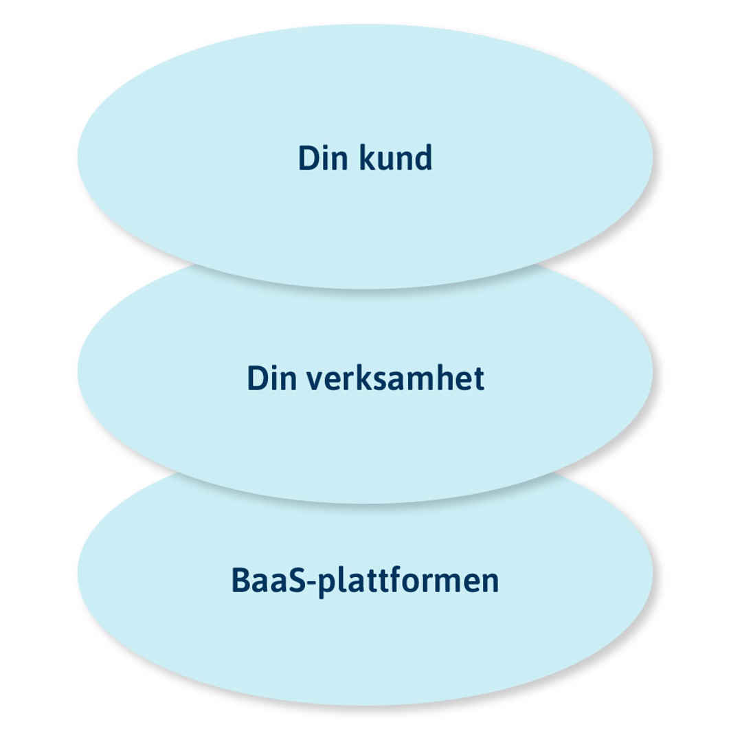 Illustration över BaaS-plattformen