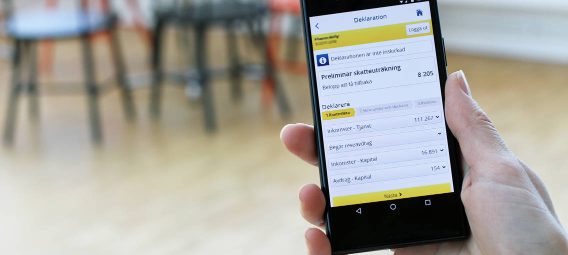 Skatteverkets deklarationsapp